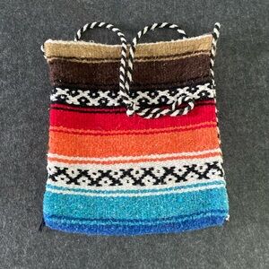 Colorful Woven Tote Bag